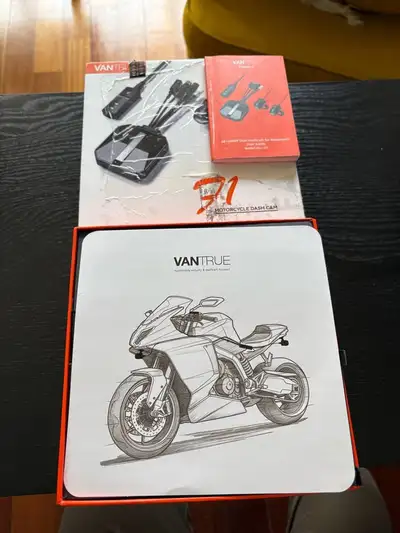 Vantrue F1 Motorcycle 4K Dash Cam Front and Rear, 4K + 1080P Motorcycle Camera, Full Body IP67 Water...