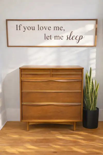 MCM walnut dresser, View more