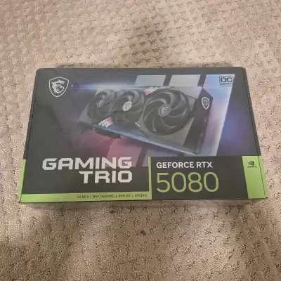 MSI Gaming RTX 5080 Gaming Trio 16GB DDR7, View more