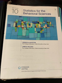 Statistics for the Behavioral Sciences 10th Edition for Sale