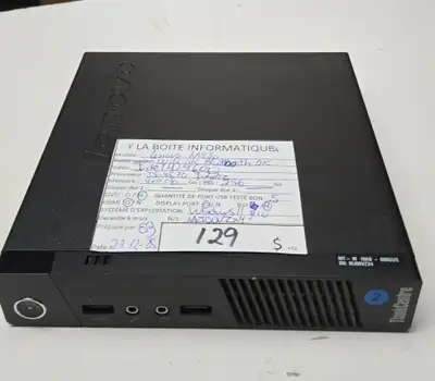 Tiny Desktop Lenovo M93p i5-4570 8Go Ram SSD 256Go HDMI WiFi BT, View more