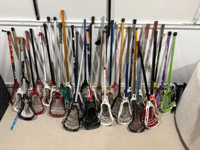 40 lacrosse sticks , View more