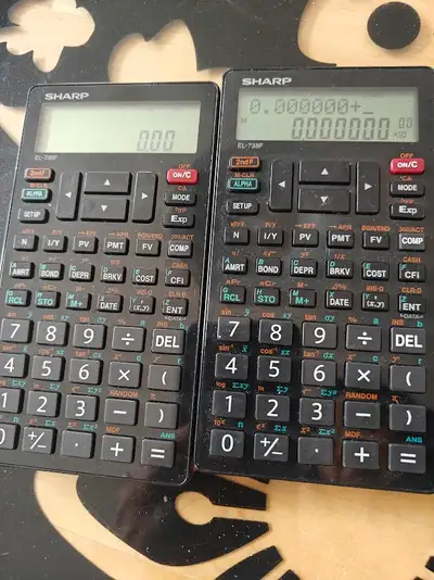 Sharp EL-738f Finance calculator, View more