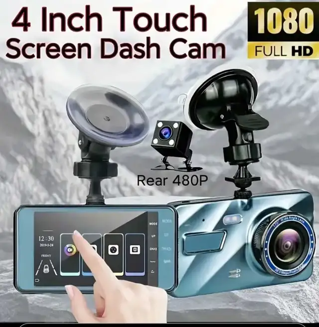 Brand New 4 Inch Touch Screen Dash Cam in Audio & GPS in Hamilton - Image 2