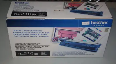 New in box TN-210BK (black) toner cartridge. See pics for printer compatibility chart. $40.00 Pick u...