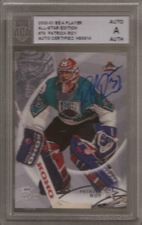 CARTE DE HOCKEY Star Edition #79 Patrick Roy AUTOGRAPHE