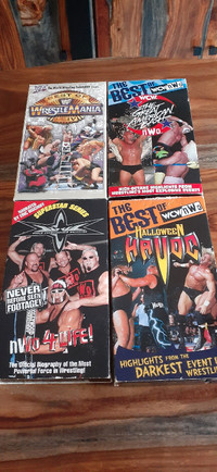 Wrestling VHS selection 