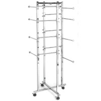 Lingerie Display Racks with Round Disk Arms & Casters