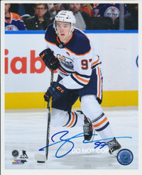 Connor McDavid Autographed & Inscribed Opening Night Hat Trick 20 x 30