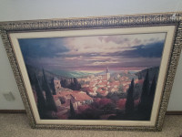 LARGE WALL PICTURE WITH FRAME FOR SALE