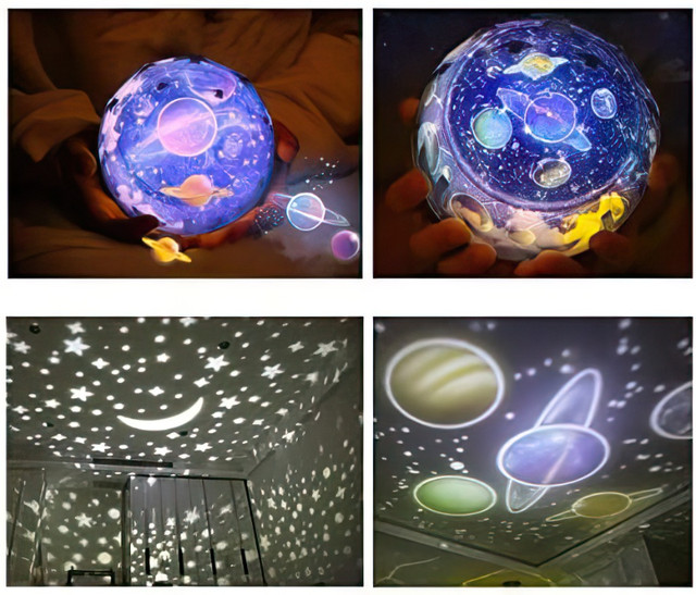 New Magic Diamond Projection Lamp Night Light for Kids - $15 in Indoor Lighting & Fans in Vancouver - Image 2