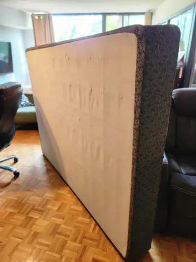 Steel Bedframe Queen Size and Box Spring Queensize. $115.00