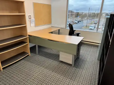 L-Shape desks by Lacasse 72x72 in excellent condition $299.99, View more