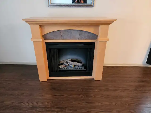 Electric fire place/Shelf in Bookcases & Shelving Units in Edmonton - Image 2