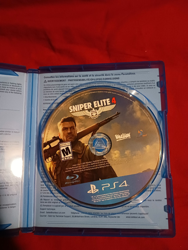 Sniper Elite 4 PS4 in Sony Playstation 4 in City of Halifax - Image 4