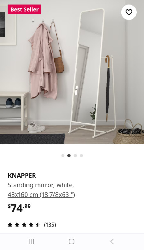 Ikea Knapper mirror dans Autre  à Ville de Montréal - Image 3