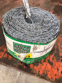 Barbed wire, 15.5 gauge, NEW, full roll , galvanized
