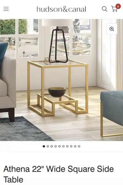 Hudson & Canal Athena Side Table, View more