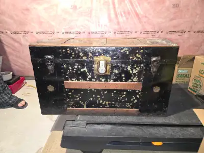 Early 20th century steamer trunk $100 OBO, View more