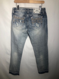 Womens Miss Me Jeans. 34/26. Ankle Skinny.