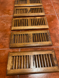 6 Red Oak Furnace/ Air Conditioning Vent/Register Covers.