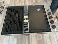 New Jenn-Air Cooktop with Griddle and Grill components