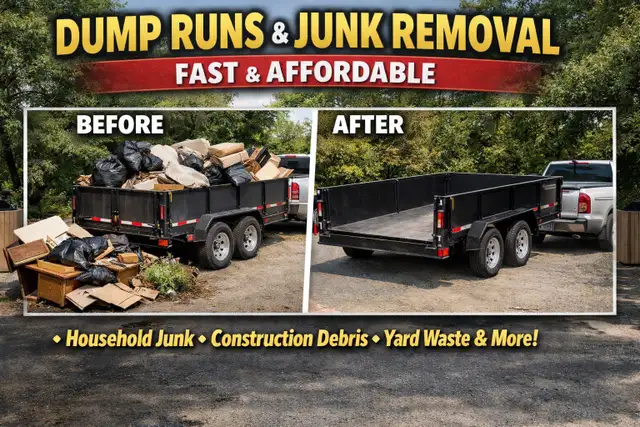 Garbage disposal and dump run services!64840196781058120