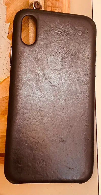 iPhone XS leather original case