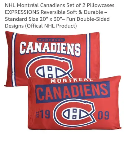 official Montreal Canadians pillowcases, View more