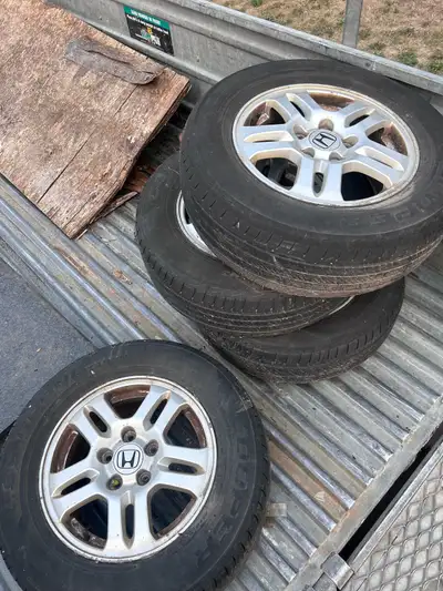 270/50R15 Honda rims and tires $350