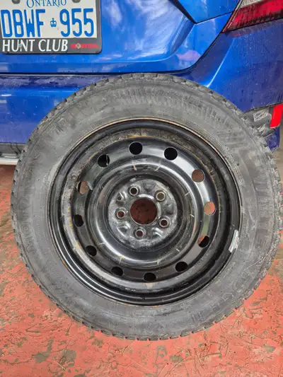 Set of 4 Motomaster Winter Edge 2 with steel rims P215/55R16 used just 1 winter 2024 ( bought tires...
