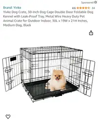 medium dog crates available 