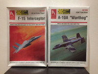 Plastic Model Kits Hobbycraft F-15 Interceptor/A-10A Warthog New