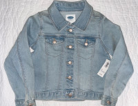 BNWT Light-Wash Stretch Jean Jacket (5T) for Toddler Girls
