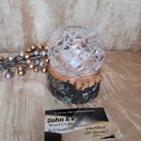 BEAUTIFUL CRYSTAL TEALIGHT VOTIVE CANDLE HOLDER WITH A CUSTOM ..