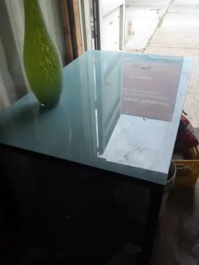 Glass table, View more