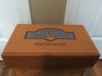 VINTAGE Rocky Mountain Chocolate Factory Wooden Box Snowmass Col