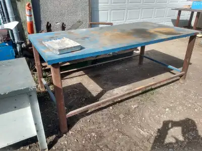 4 x 8 steel table, easily would hold a few thousand pounds., View more