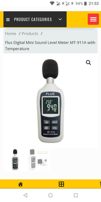 Flus decibel meter MT- 911A