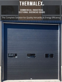 BLACK Shop/Commercial/Garage Overhead Doors, 10'x10', R-16.3