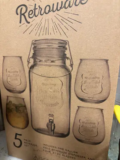 retrowave one gallon beverage dispenser, View more