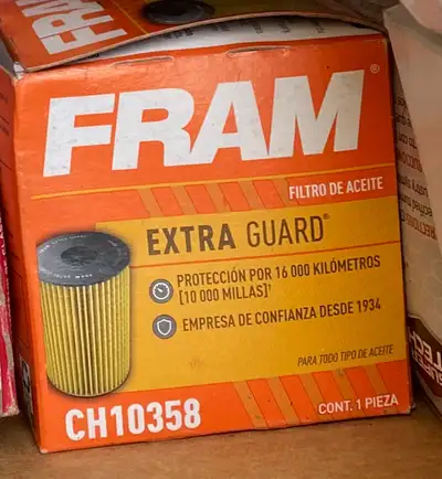 Selling FRAM oil filter/ cartridge (extra guard for high mileage 16,000km) for years 2008-2022 key v...