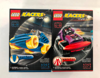 2001 Vintage, Lego Racers, Warrior and Surfer. NIB NBO