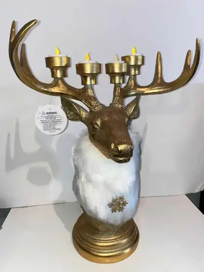 Gold Deer mantel, View more