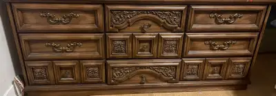 Ornate Wooden Dresser set 2 dressers 2 night stands, View more