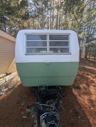 1974 Trillium Travel Trailer 13 feet Cushions and curtains are newer and were wrapped and stored ins...