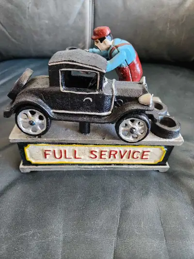Cast Iron Mechanical Bank , View more