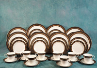 VINTAGE Royal Doulton CADENZA FULL SET for 8 Dinner cups Plates