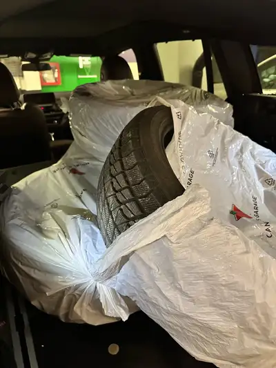 Up for grabs are a set of four winter tires, size 245/45R20. Plenty of tread life left, as you can s...