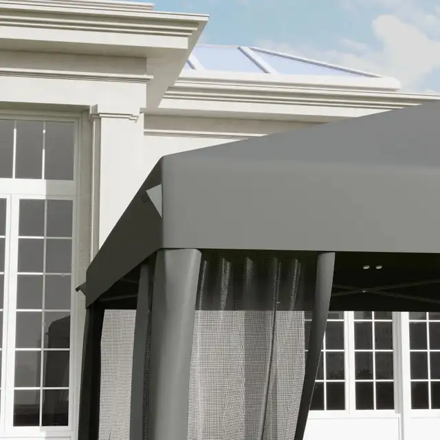 Outsunny Pop Up Canopy Tent Gazebo with Removable Mesh in Outdoor Décor in Markham / York Region - Image 6
